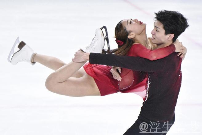 任俊霏与邢珈宁在冰舞韵律舞中位列第31名